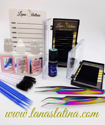 Kit básico extensiones de pestañas